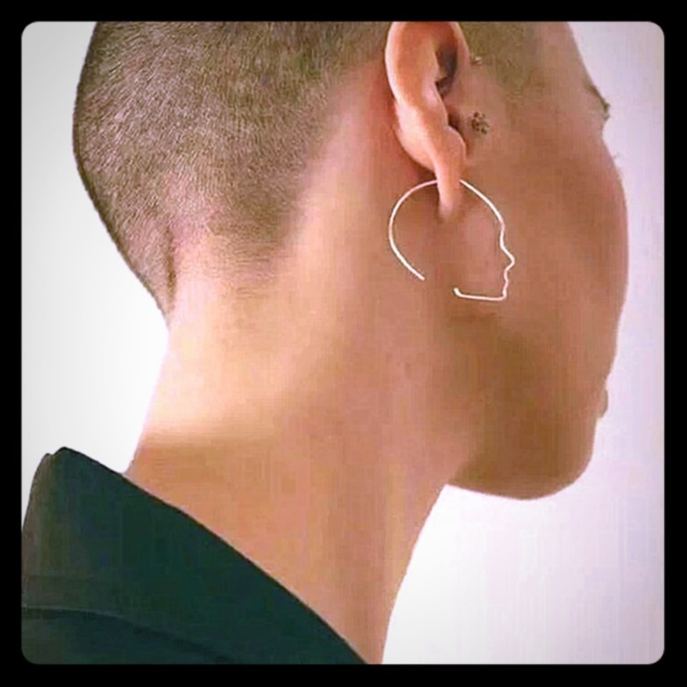 Funky silhouette earrings
